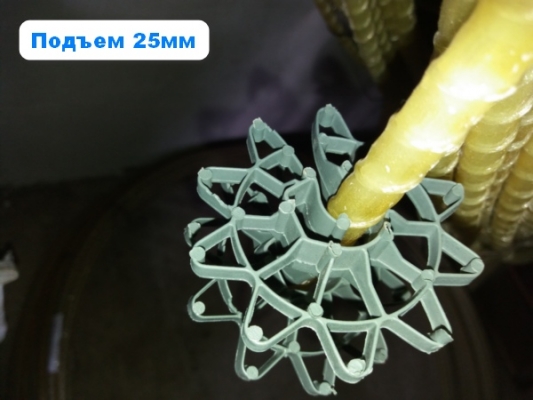 Фиксатор арматуры «Звездочка» 25 мм пол/стена (100 шт)