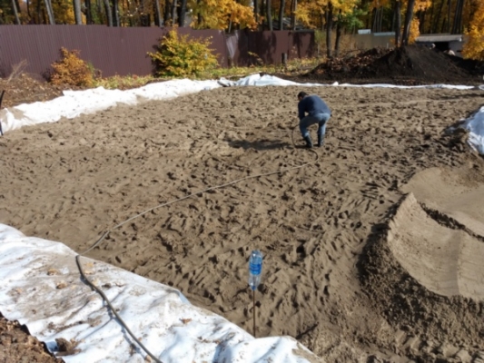 Геотекстиль Дорнит 200 гр/кв.м 2*50м (100кв.м) (термообработанный)