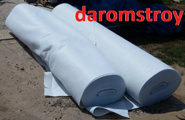 Геотекстиль Дорнит 350 гр/кв.м 2*50 м (100 кв.м) (первичное сырьё)