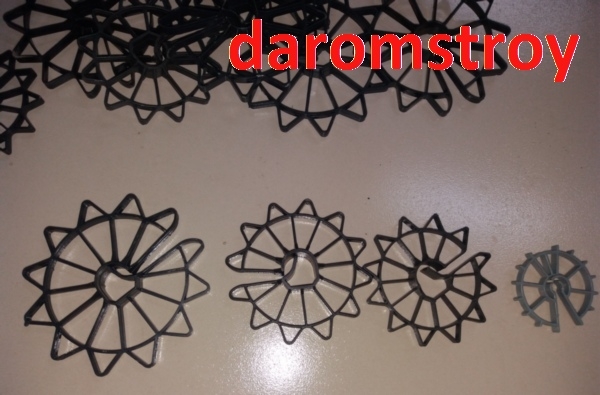 Фиксатор арматуры «Звездочка» 35 мм пол/стена (500 шт)