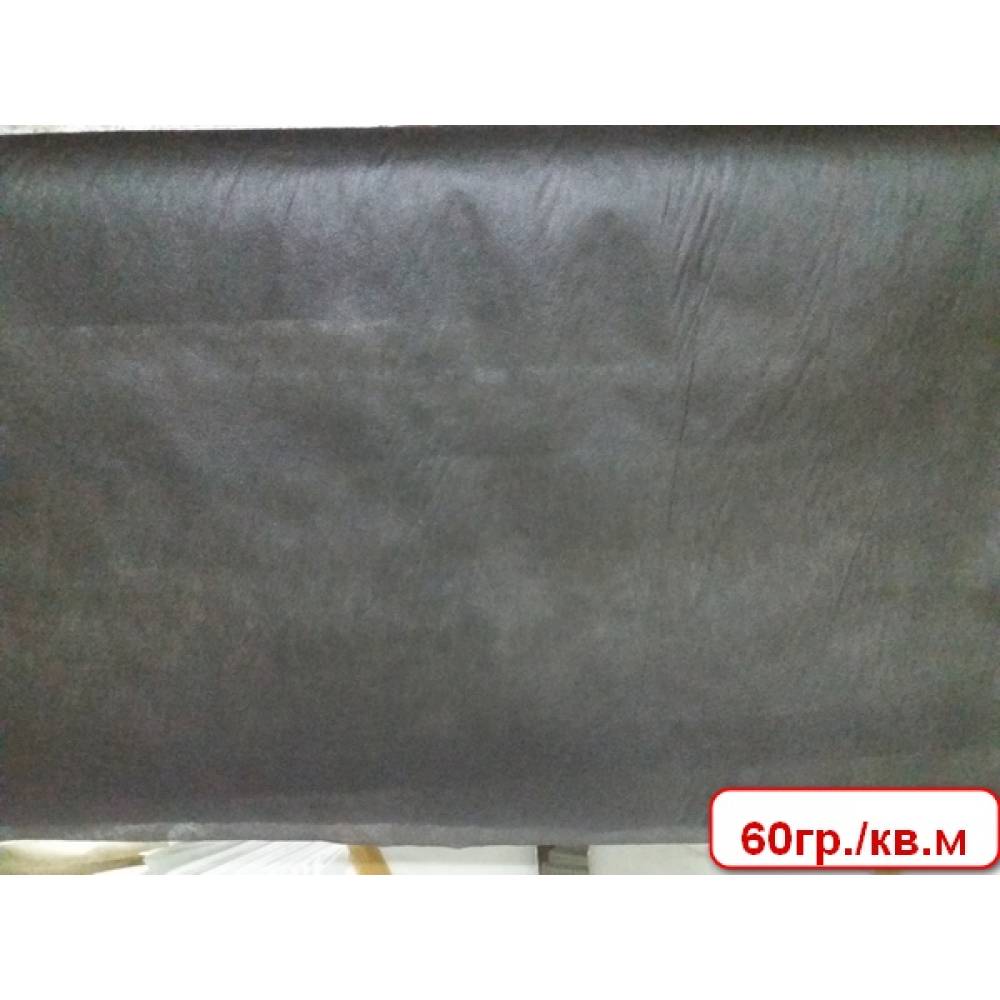 Спанбонд «Гекса» черный 60  рулон-полурукав 1,6м (в развороте 3,2м) 20 пог.м